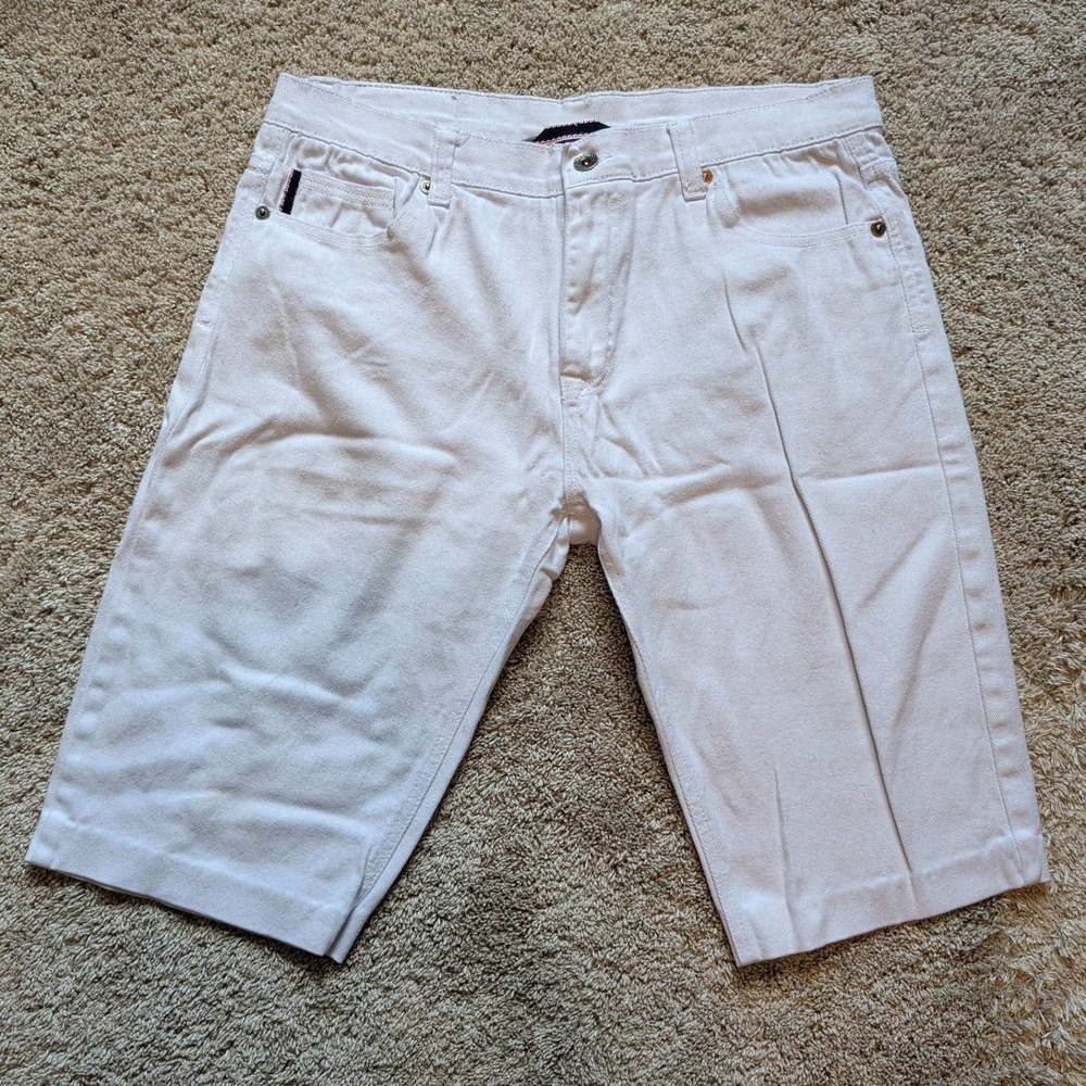 Southpole Denim Shorts Mens 36 White Flex Movement Stretch Streetwear Urban